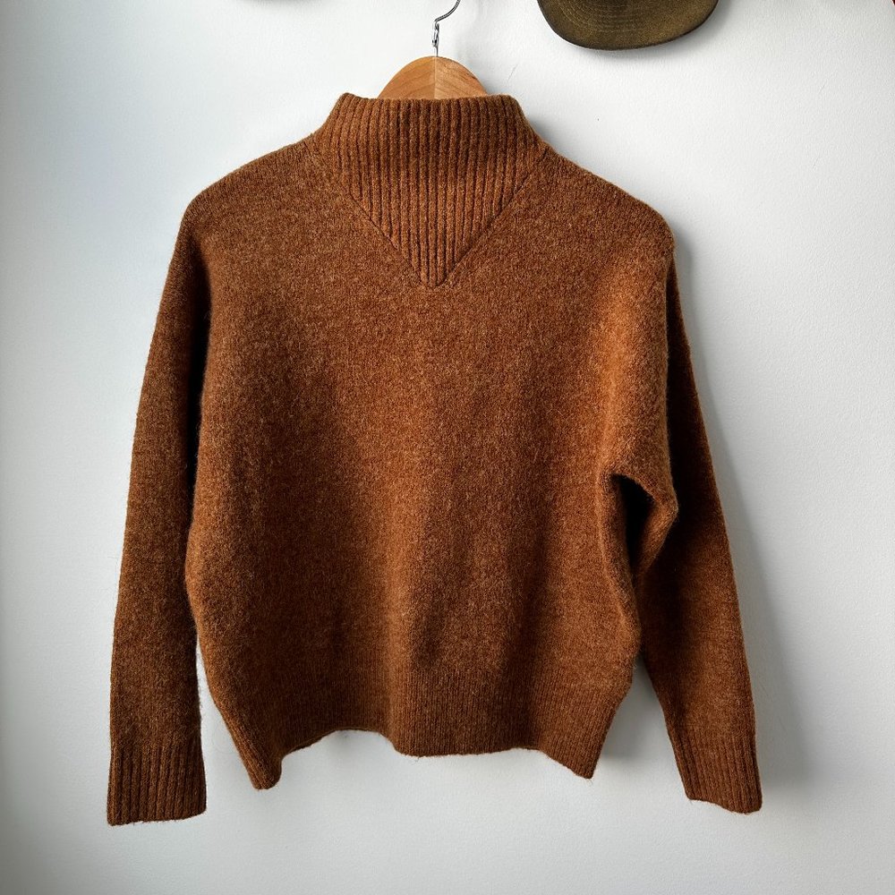 Dillon Mockneck Pullover Sweater (Brown)